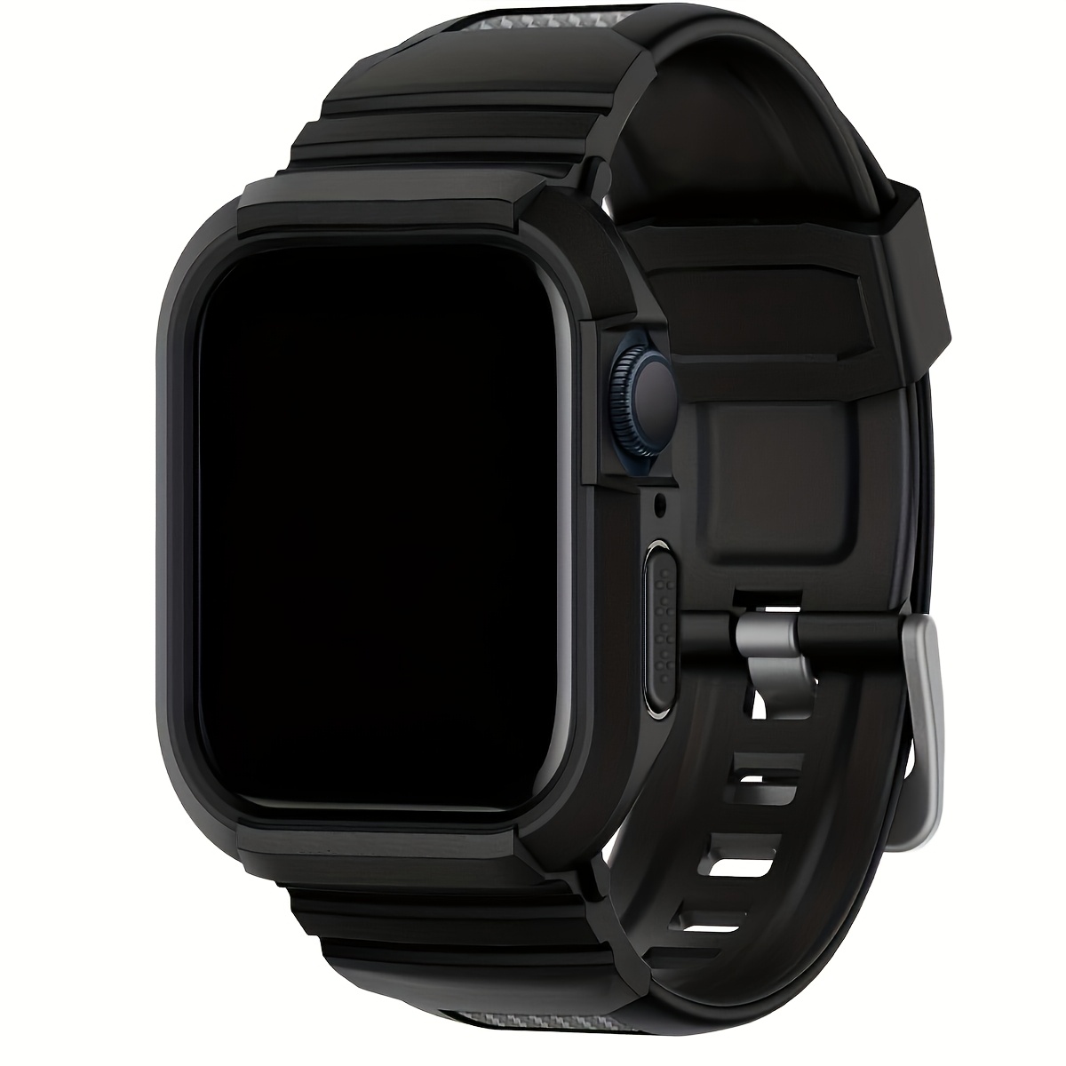 TEMU Bracelets de montre compatibles avec Apple Watch 49/45/44/42/41/40/38 mm, étuis de avec bracelet, coque de robuste antichoc en TPU, bracelet de