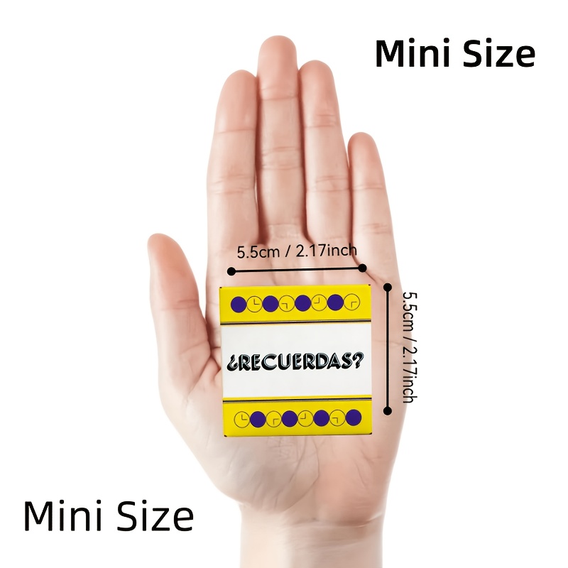 TEMU Juego de mesa en español "¿TE ACORDAS?" - de 50 mini tarjetas, adecuado para noches de , rompehielos para fiestas y diversión después de con