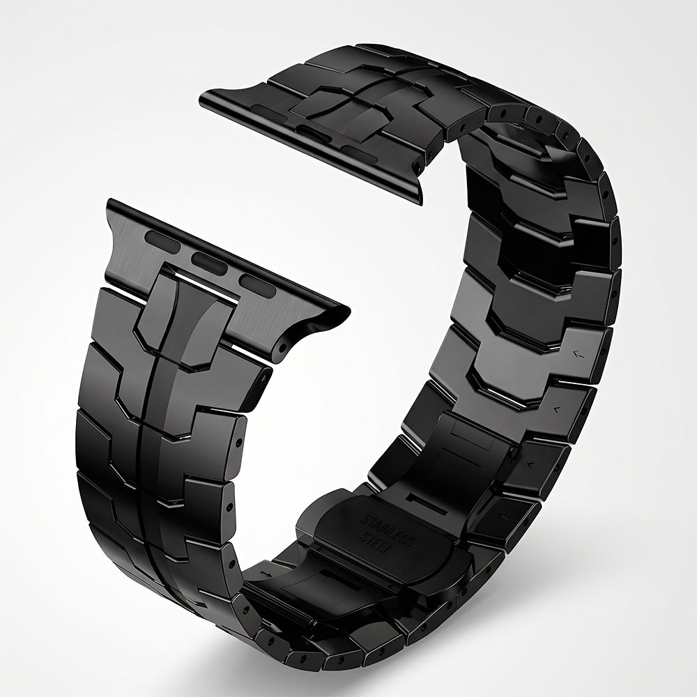 TEMU Business Stainless Steel Strap For Watch 3 2 1 49mm 12 11 10 46mm Men Link Bracelet For Iwatch Series Se 6 5 4 Se Se3 45mm 44mm Band