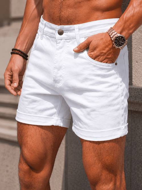 mens summer stretch casual denim shorts fit multi pocket versatile pants for vacation beach and summer parties by
