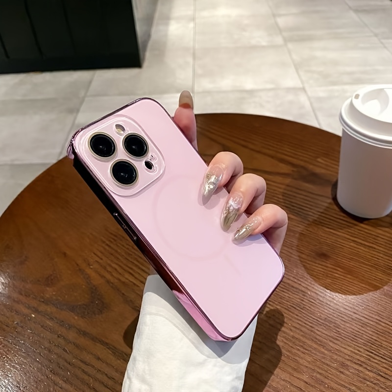 TEMU Phone Case: Large Window Case For Iphone 17 Pro Max, Iphone 16 Pro With Built-in Lens Protector, Full-coverage Drop-proof Magnetic Case For