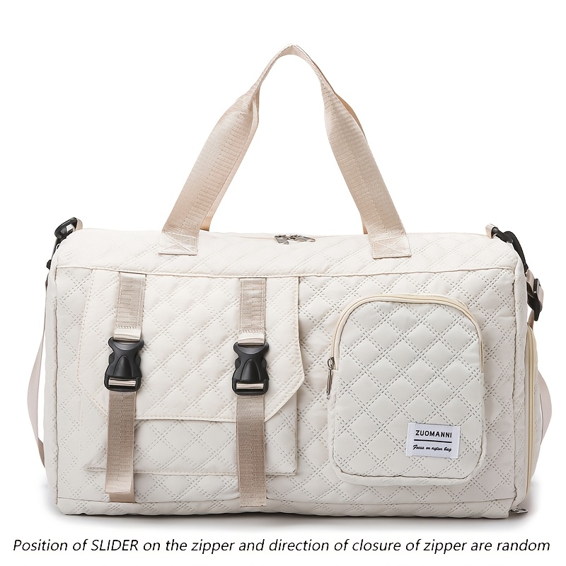Large Capacity Argyle Travel Duffle Bag for Sports and Gym, Spacious and Portable, Multiple Colors Available