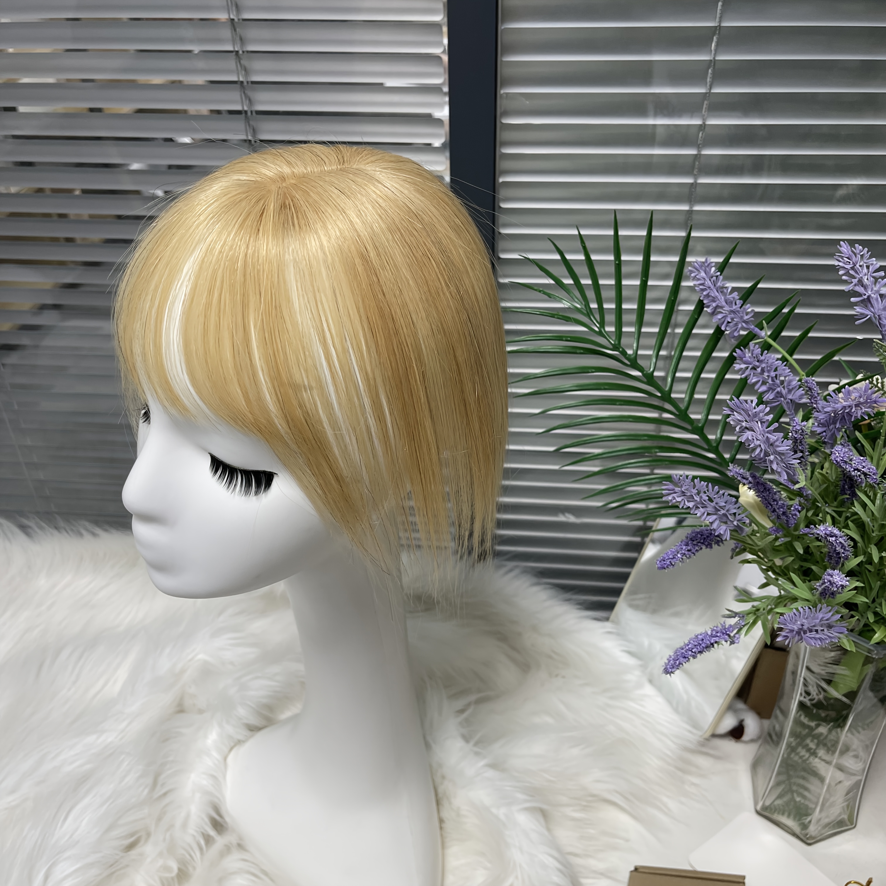 haar-topper für damen aus echtem menschenhaar, wispy clip-in pony-topper-haarteil für frauen mit schütterer kopfkrone, 360-grad-3d-abdeckung, realistische haaransatzlinie