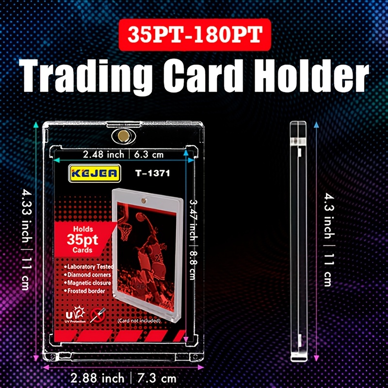 180 pt card sleeves Max Pro Ultra Clear Magnetic Holder 180pt w/Sleeve Size Blocks 99% of UV Rays 5 Pro Mold Magnetic 180 Point