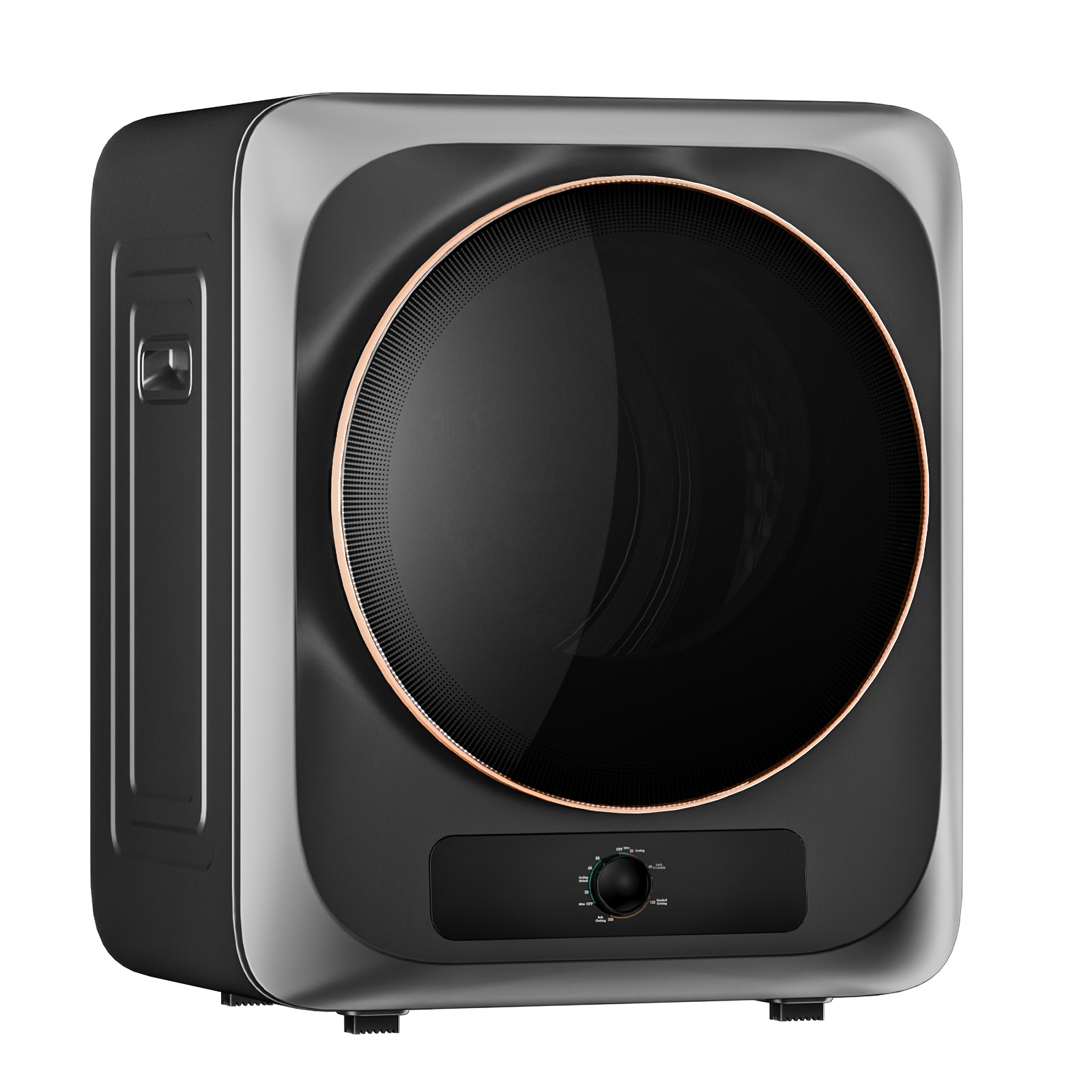 TEMU 9lbs Portable Clothes Dryer, 850w 1.4 Cu.ft Compact Electric Dryer With Stainless Steel Tub, 5 Drying , Front Load For Apartment, Dorm, Rv, Camping