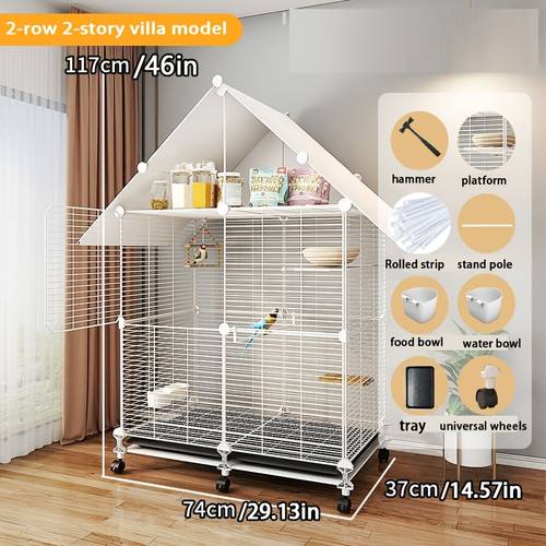 new large luxury bird cage two layer cage for household use for peony and new splash proof cage