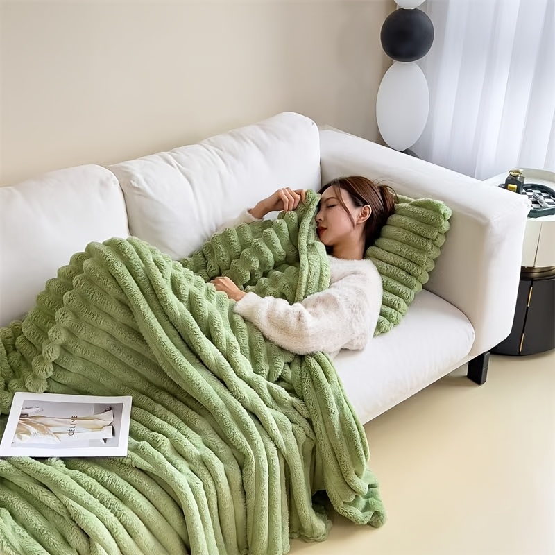 Thick And Plush Blanket, Extra Thick And Dense Blanket, Essential For , Office Nap Single/double Blanket, Sofa And Bed Throw