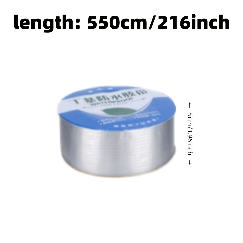TEMU Ruban adhésif en aluminium extra résistant 216 pouces - Résistant à haute température, réparation rapide pour murs, piscines, toits et tuyaux -
