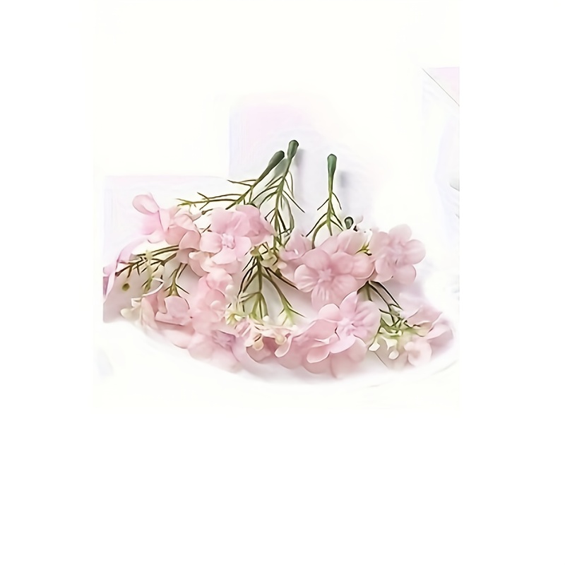 3 Per Pack, Diy Handmade Artificial Flowers, Small Decorative Candles With Flowers