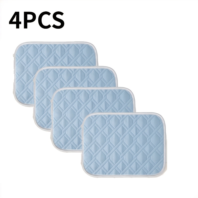 Image of 4pcs Washable Extra-large Leak-proof Pad , Student Period Pads, Mat, Protects Beds And Sofas From Moisture, Easy To Clean, Machine Washable, Simply Wash And Air Dry