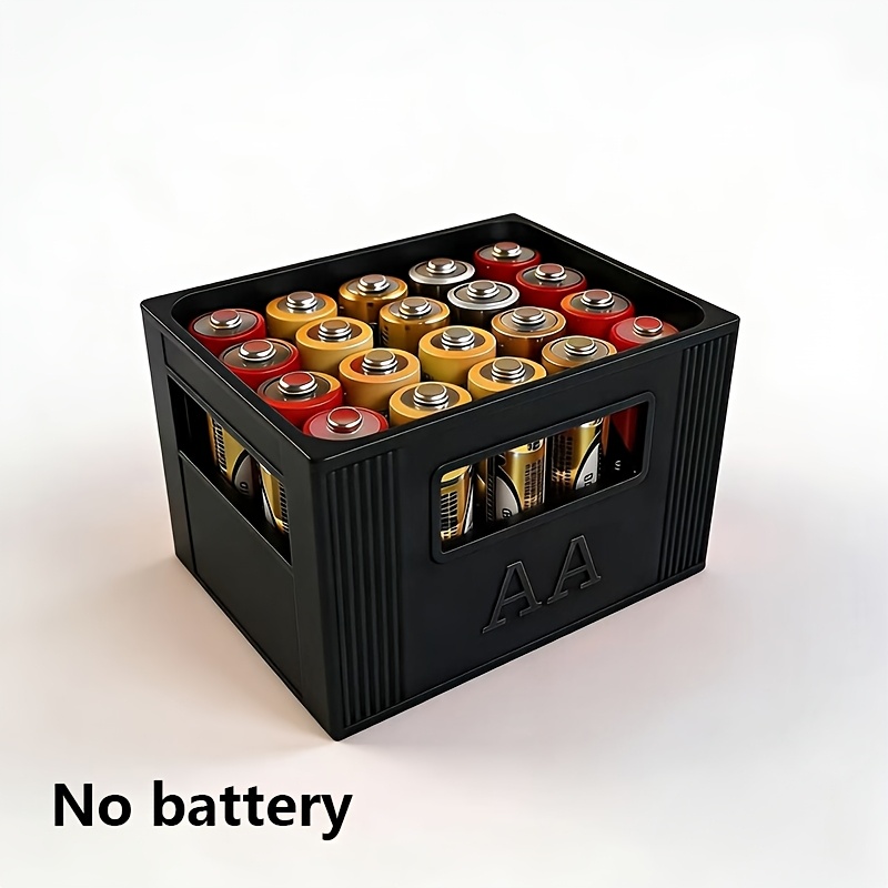 Battery Storage Organizer Holder Holds Aa Aaa Batteries, Battery Box Case Garage Container, Home Drawer Organization Dispenser(batteries Not Included).