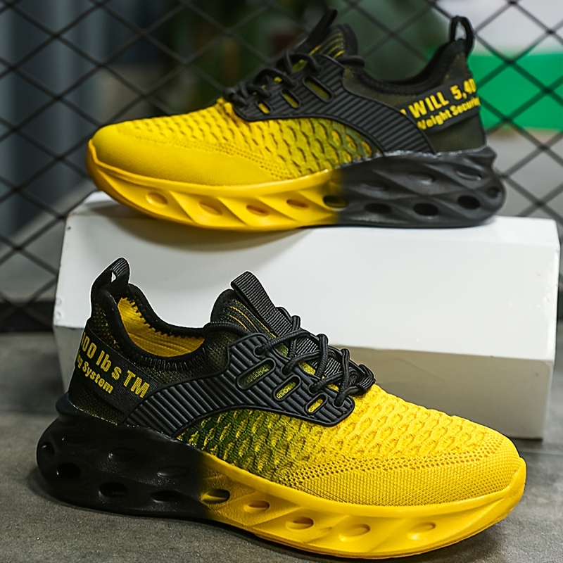 Men's Breathable Low-top Sneakers Compatible For Running & Daily Wear - Slip- Sneakers With Cushioned Sole, Lightweight Athletic, Solid Color Casual Footwear (//navy)