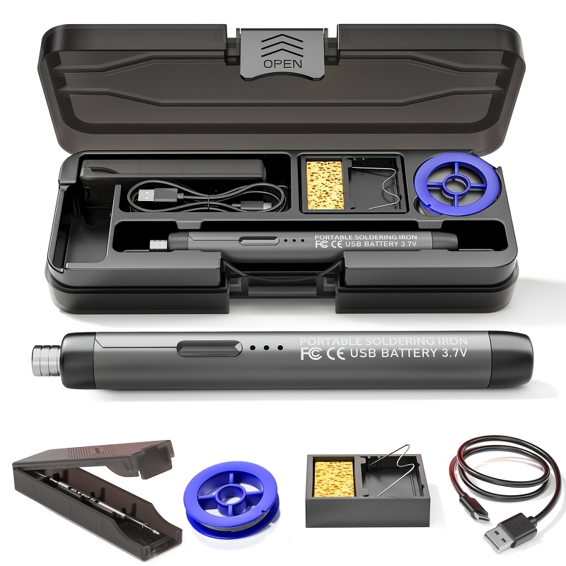 Punta de soldadura de radio USB, pluma de soldar recargable de 8W de bajo voltaje portátil de 5V, mini herramienta doméstica para soldadura manual de bricolaje - Imagen 7