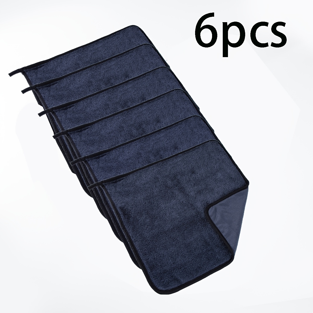 TEMU 6-pack Magic Microfiber Cleaning Cloths - No-streak, Scratch-free, Super Soft & Absorbent - Quick-dry Reusable Cloths Suitable For Kitchen,