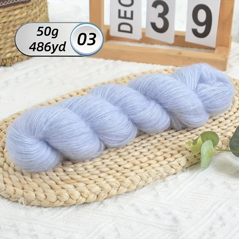1 Of 50g, Length 445 Meters, Pure Yarn, Fine, Skin-friendly And Non-irritating, Soft And Delicate, For Hand-knitting Sweaters, Blouses, Shawls, T-shirts, Dresses, Coats, Etc