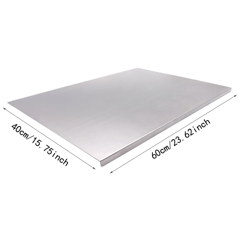 Large Chef Cutting Board Professional Kitchen Heavy Duty Stainless Steel Double Sided Chopping Board Meat Vegetables Bread Women On Halloween