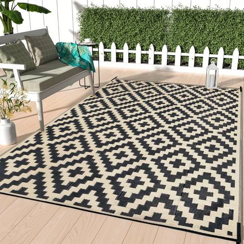 double sided mat plastic mat modern mat large floor mats and rugs for outdoor use rvs patios backyards decks picnics trailers camping
