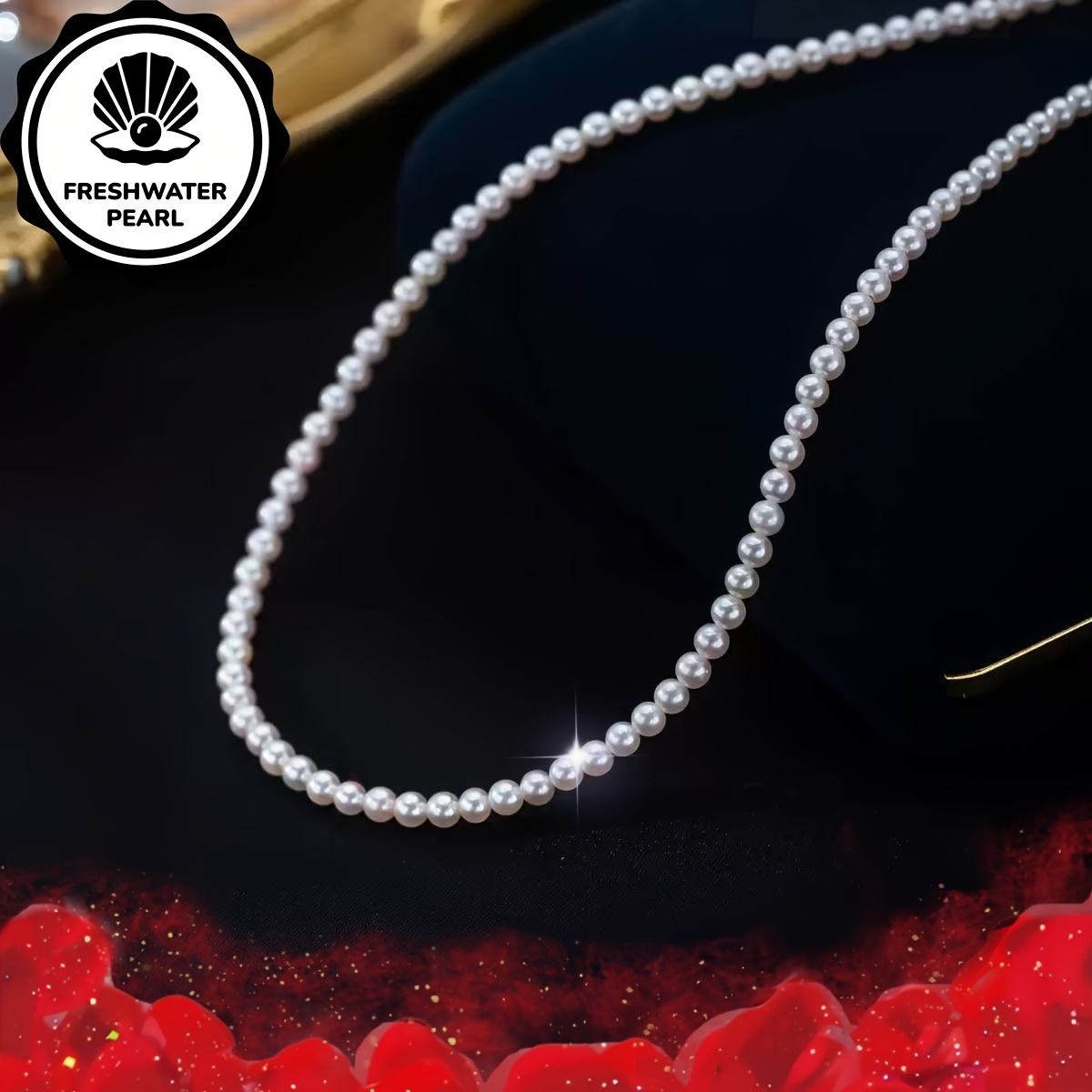 TEMU Classic Luxury Necklace, Suitable For Gift, Party Wear Gift, Christmas, Valentine's Day Wear.(total Product Weight32.79g)
