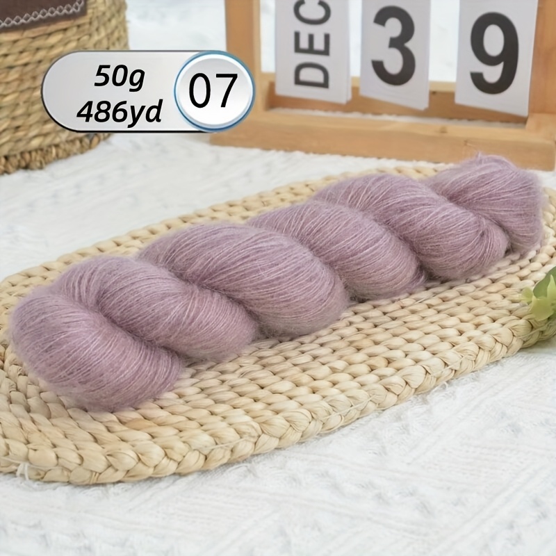 TEMU 1 Of 50g, Length 445 Meters, Pure Yarn, Fine, Skin-friendly And Non-irritating, Soft And Delicate, For Hand-knitting Sweaters, Blouses, Shawls,