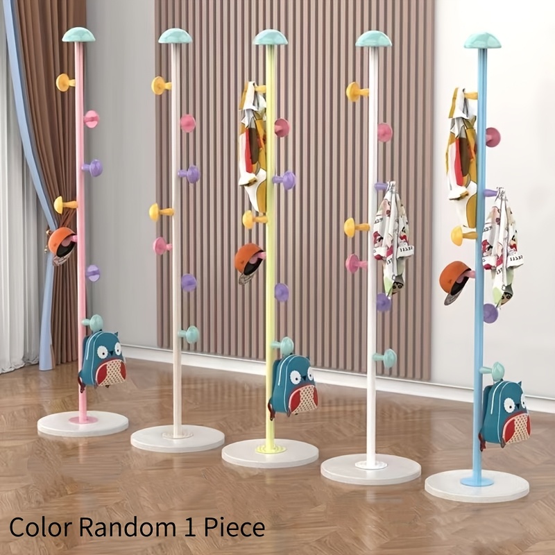 Image of 1pc Rainbow Mushroom Coat Rack (random Color), A Simple And Space- Clothing Storage Rack, Suitable For Home Organization, Ideal For Living Rooms And Bedrooms