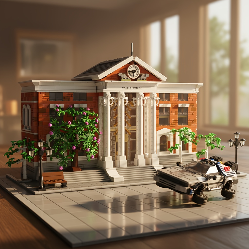 Image of [without Original Box] 4269pcs Bricks Sets Building Blocks, B99002 Famous Courts Buildings Assembly Toy Model Block Brick Home Decoration For Birthdays, Halloween, Christmas Gift.