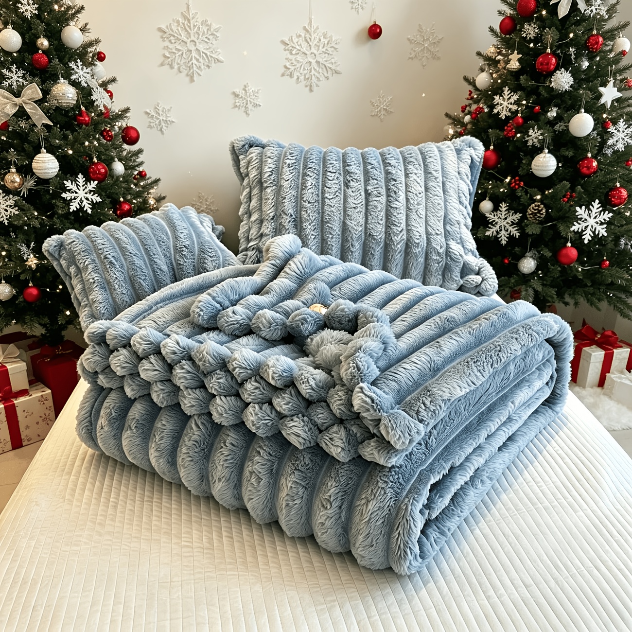 TEMU 1 Ultra Soft Blanket, Warm And Fluffy Blanket, Comfortable And Breathable In Winter And , Soft And Non Shedding, Suitable For Bedrooms, Sofas,