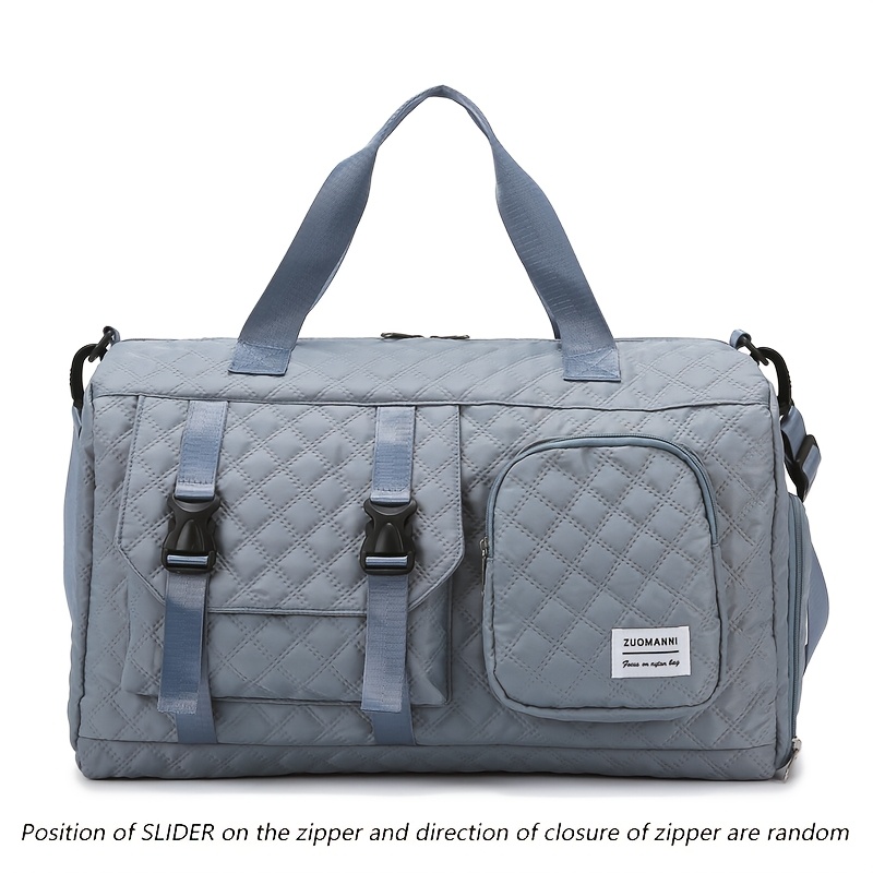 Large Capacity Argyle Travel Duffle Bag for Sports and Gym, Spacious and Portable, Multiple Colors Available