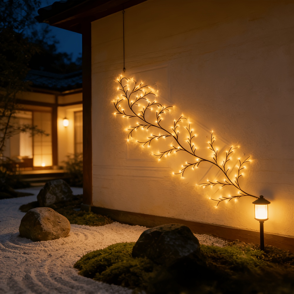 TEMU 1pc Lights Outdoor Decor, Christmas Decoration /5.9ft Branch Tree Light Usb Powered, 176 Led String Lights For Indoor Bedroom, Outdoor Porch,