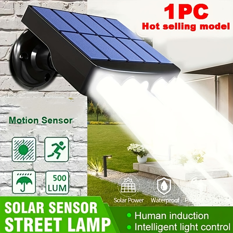 TEMU 4/1pc Of Outdoor Solar Lights, Solar Wall Exterior Lights, Ip44 Solar Outdoor Lights With Sensors, Suitable For: Courtyard/outdoor