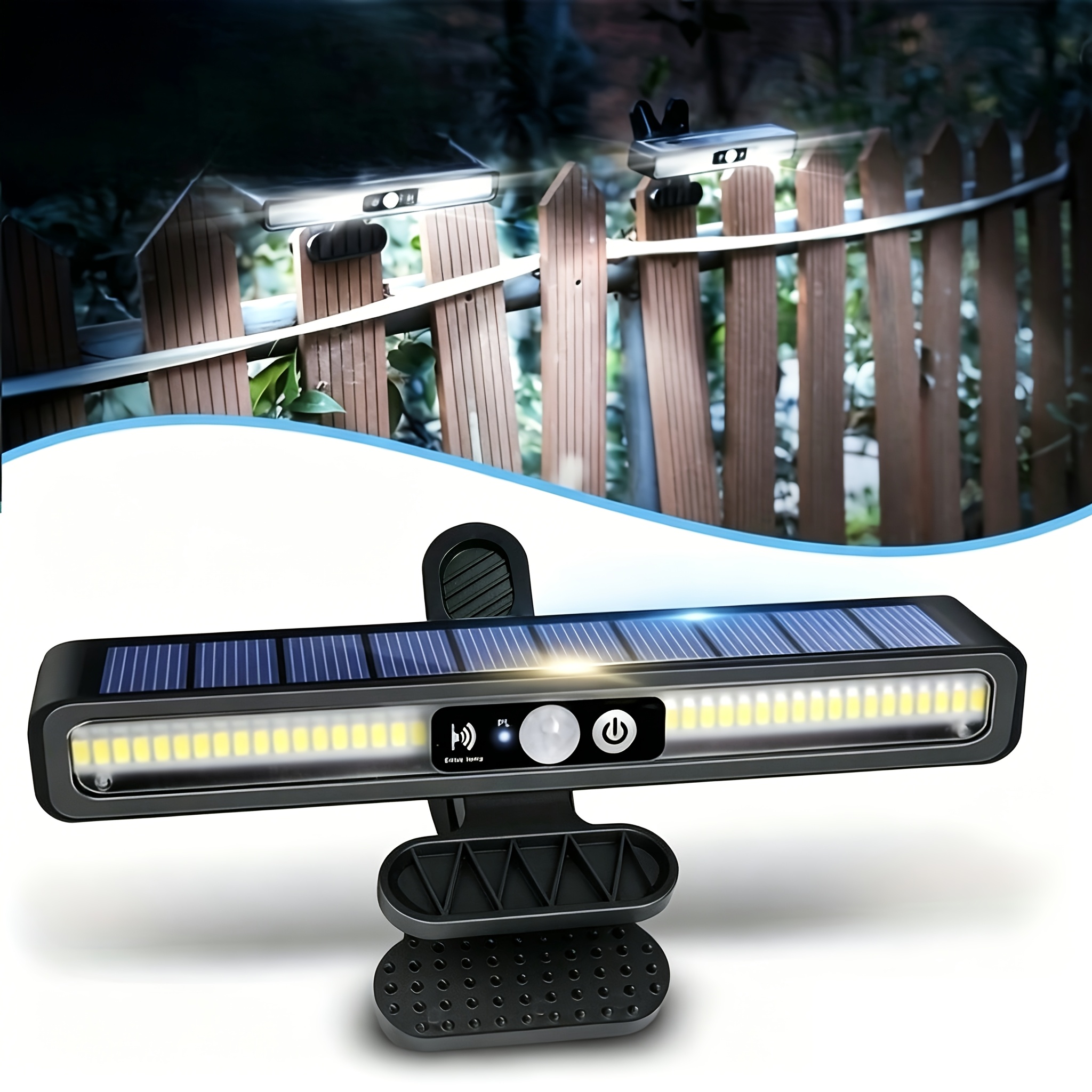 -on Light Strip With Motion Detector - Outdoor Landscape Lighting, Ip65, Suitable For Gardens, Courtyards, Fences, And Camping