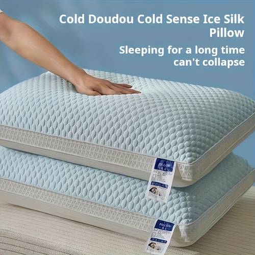 2pcs cool and breathable tofu pillow relax the neck support enjoy a comfortable in or in the hotel gift