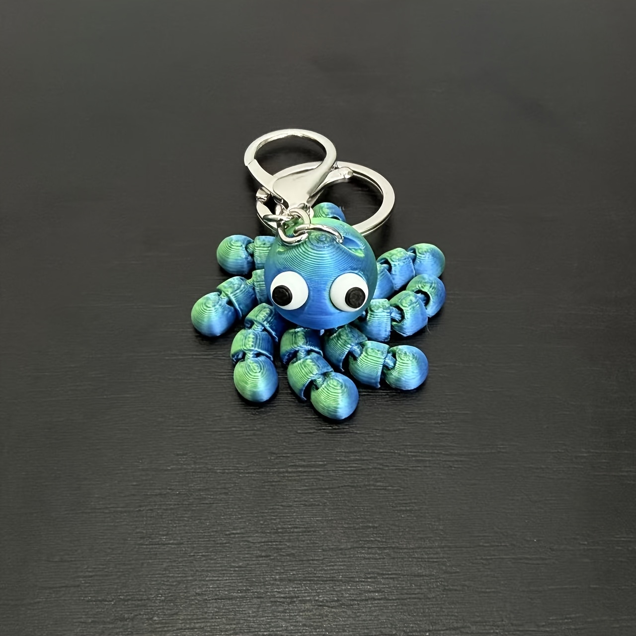 Image of 3d Printed Cute Octopus, Octopus Keychain, Key Ring, Keychain - Octopus Model Figurine With Movable Joints - Outdoor Display - Gift Exchange - Valentine's Day, Christmas, Halloween, Easter Gift