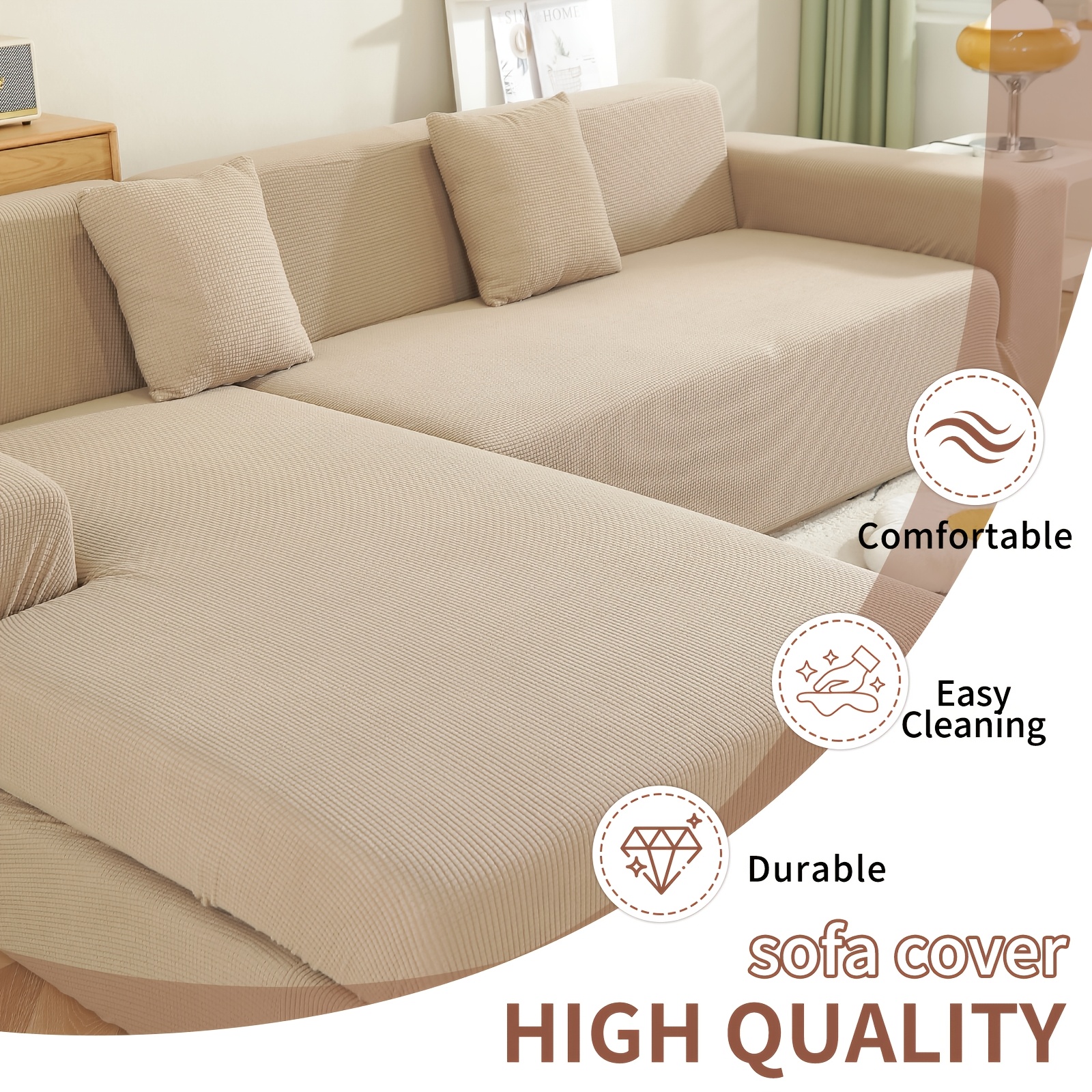 plaid jacquard l shaped three seater sofa cover suitable for living room three seater chaise longue sectional sofa stretchable pet dog sofa cover 2pcs sofa protector set suitable for three seater or more sectional sofas armchair sofa covers