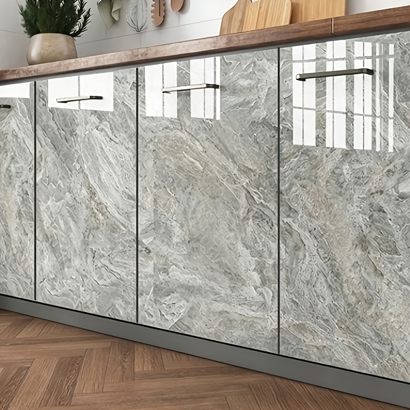 Self-adhesive Waterproof Kitchen Wall Oil-resistant Sticker Marble Wallpaper Wall Sticker For Sink Wall