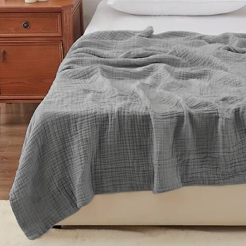 6 layer 100 cotton muslin blanket lightweight and breathable gauze blanket for bed couch and adults use