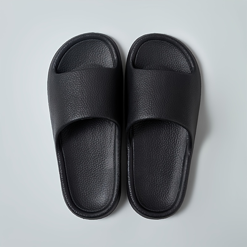 TEMU Fashionable And Eva Summer Slippers For Men And Women, Non-slip Casual Slippers With -like Texture - Perfect For Indoor/outdoor Use, Beach And