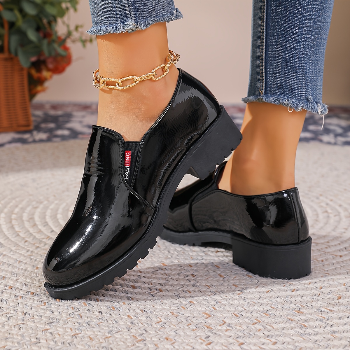 TEMU Women's Fashionable And Comfortable Slip-on Platform Shoes, Women Shoes