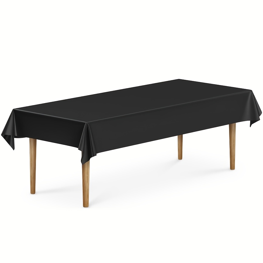 Halloween & Christmas Disposable Plastic Tablecloth, 6-pack – Rectangular Decorative Covers (54 X 108 Inches) For Parties, Picnics, Camping And Weddings, Christmas Decor