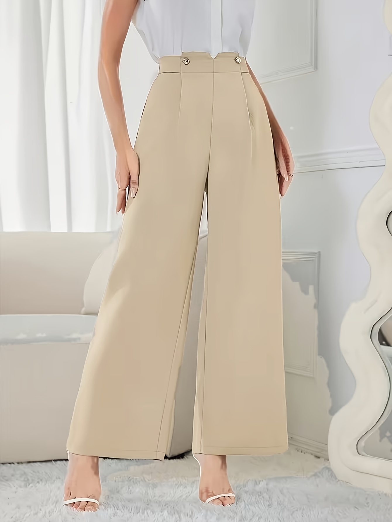 knee length dresses for ladies Cream Signature SE Wide Leg Pants  Summer Evenings