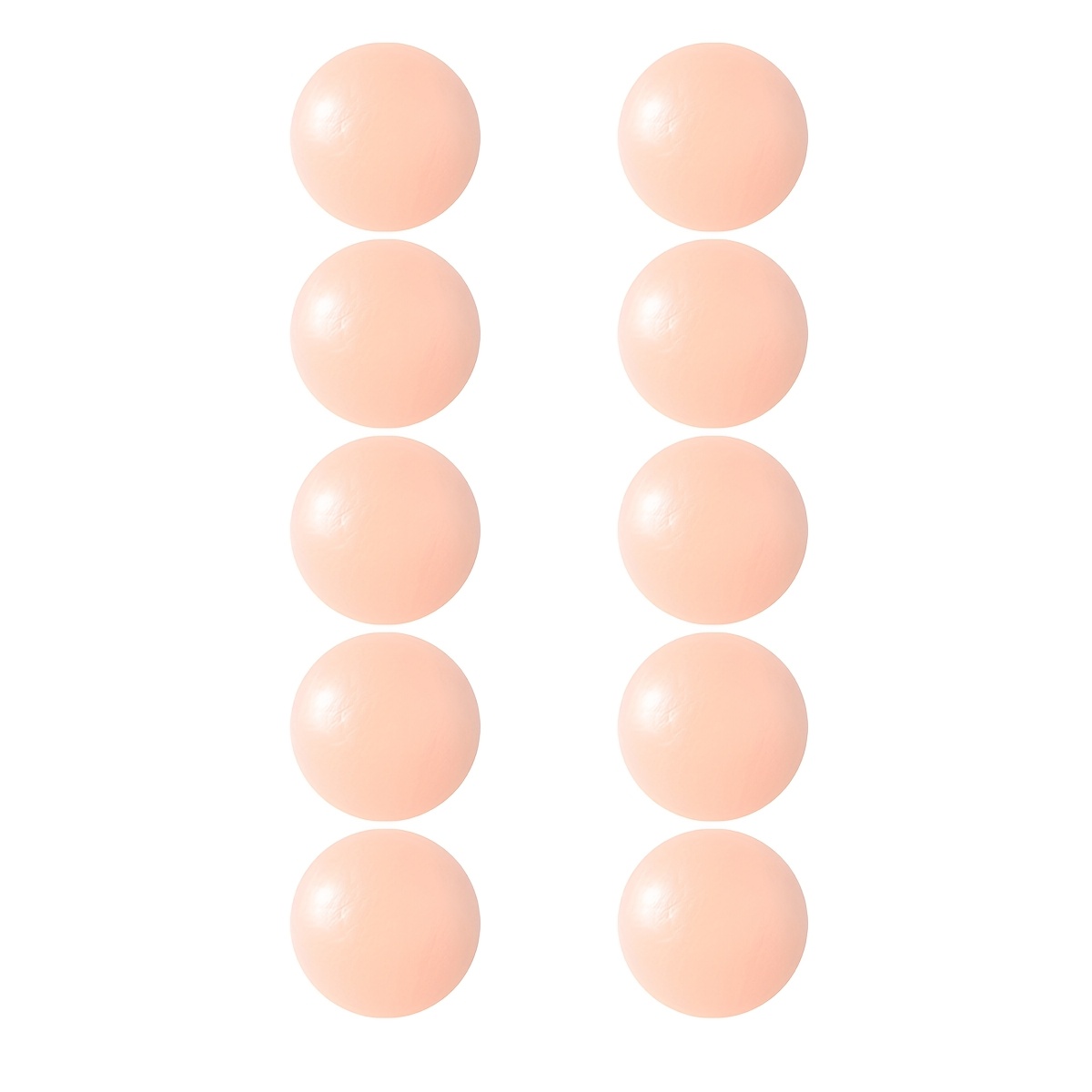 10pcs Reusable Covers, Round Seamless Invisible Self-adhesive Bra Cups, Non-slip Backless Covers, Suitable For Occasions
