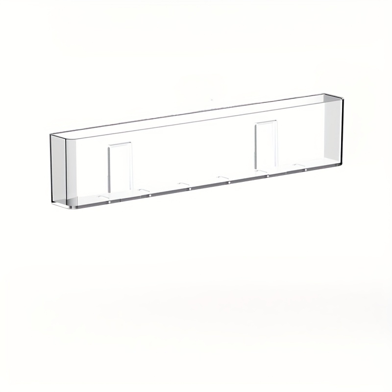 TEMU Étagère Murale Transparente en Acrylique 1/2 Pièces - Aucun Perçage , Présentoir Transparent, Convient aux Espaces d'Étude et de Vie