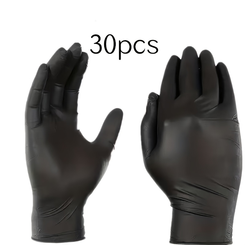 Image of Black Disposable Nitrile Gloves, Lightweight, Suitable For Home Cleaning, In 4 Sizes (s/m/l/xl), Multifunctional Cleaning Gloves, Fashionable Cleaning Gloves, For Kitchen Users, Suitable For .