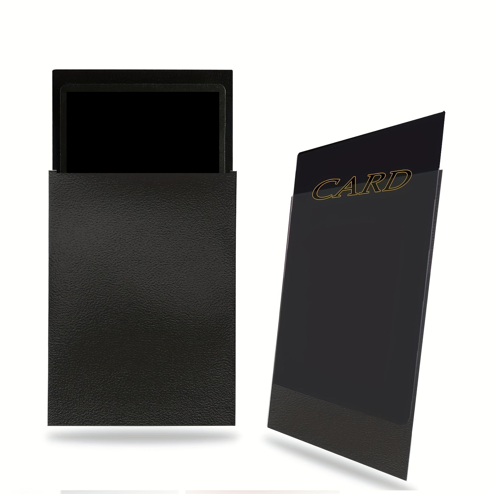 Image of 100pcs Mult-color Card Sleeves For Mtg, Clear Front Textured Back, Standard Size For Mtg, Baseball, Sports Cards, Game Cards,protect All Your Trading Cards Collectible Cards