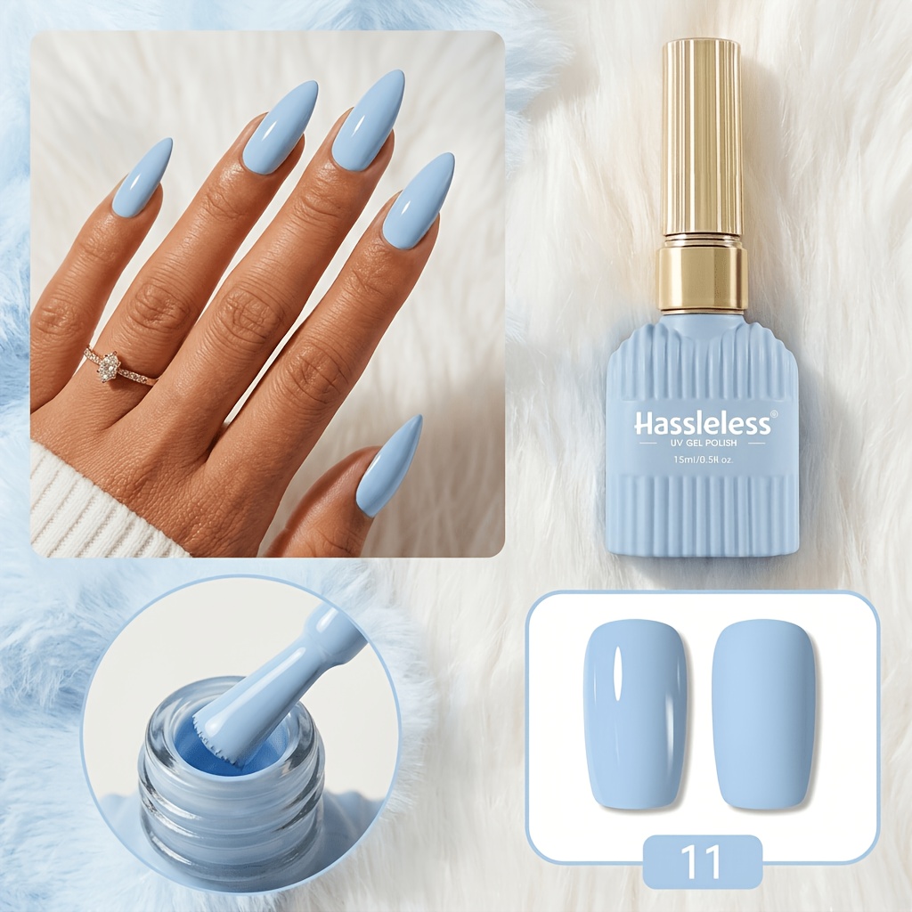 Image of 1 Bottle 15ml New Trendy Semi-permanent Nail Art Soak-off Led Nail Polish For Nail Salon Diy