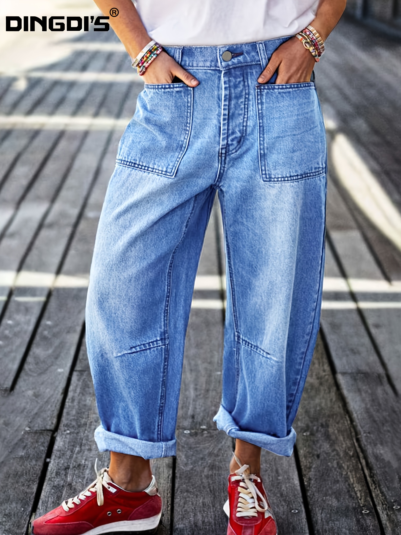 damen 2026 neue stretchige   cropped jeans, gewaschene hellblaue gerade bein denim hosen mit  , lustige boyfriend   pantalones, style damenbekleidung, ganzjahres-casual hosen mit   für reisen mode-events