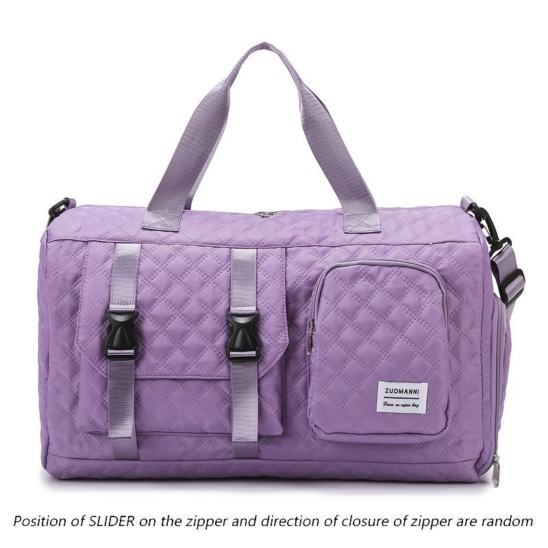 Large Capacity Argyle Travel Duffle Bag for Sports and Gym, Spacious and Portable, Multiple Colors Available