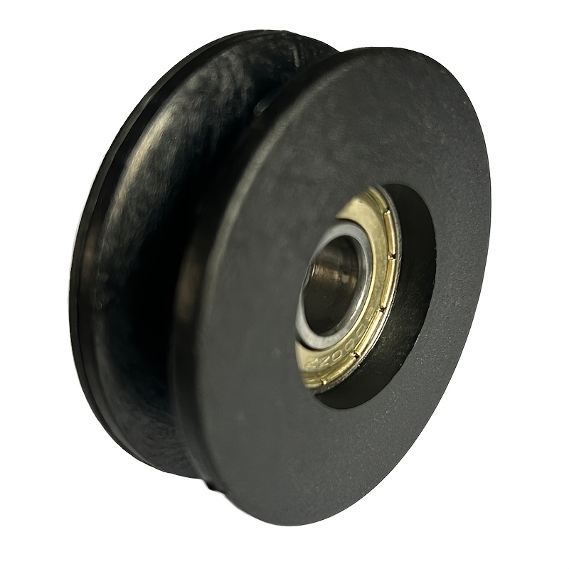 Image of 1pc 50mm/1.96in Black Bearing Pulley Wheel Cable Gym Equipment Part Gym Kit