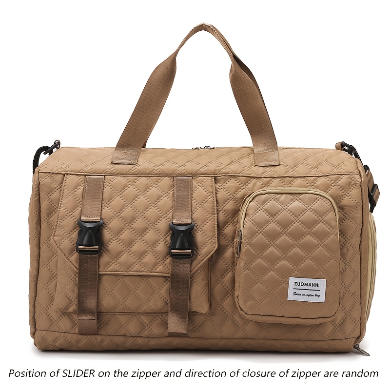 Large Capacity Argyle Travel Duffle Bag for Sports and Gym, Spacious and Portable, Multiple Colors Available