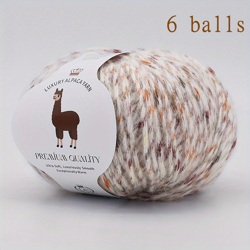 Image of 6-ply 90% Alpaca Wool Yarn, Perfect For Crocheting And Knitting Sweaters, Vests, Scarves, Hats, Gloves, Socks, Etc. Very Soft And Warm, Ideal For Autumn And Winter, , Total 300g/10.58oz
