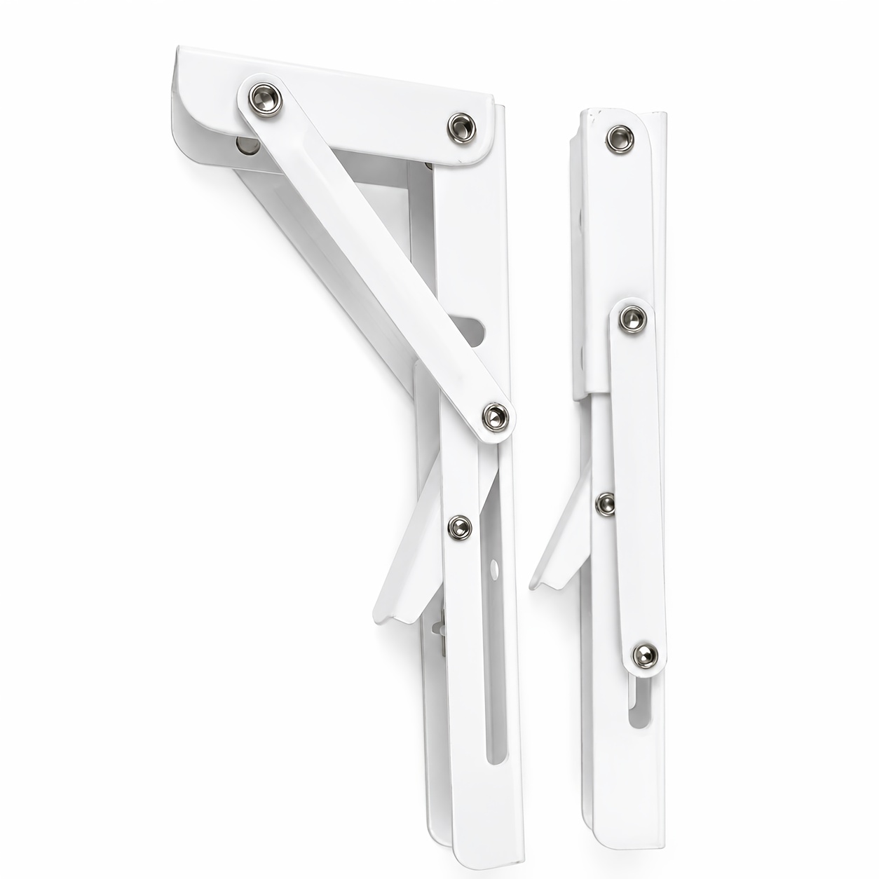 TEMU Lot de 2 supports d'étagère pliants réglables robustes, angle de 90°, support mural de haute qualité, support mural pour étagère, support de